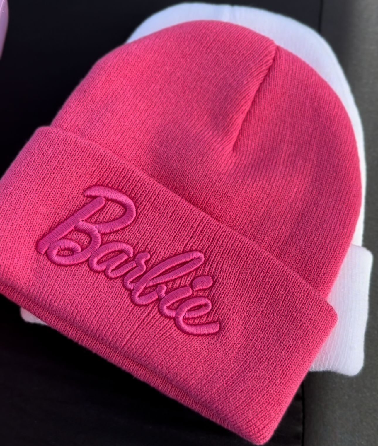 Pink beanies